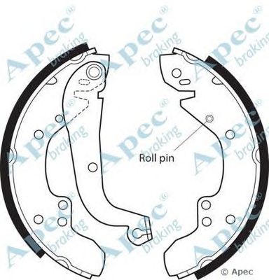 APEC BRAKING shu354 -  Комплект тормозных колодок